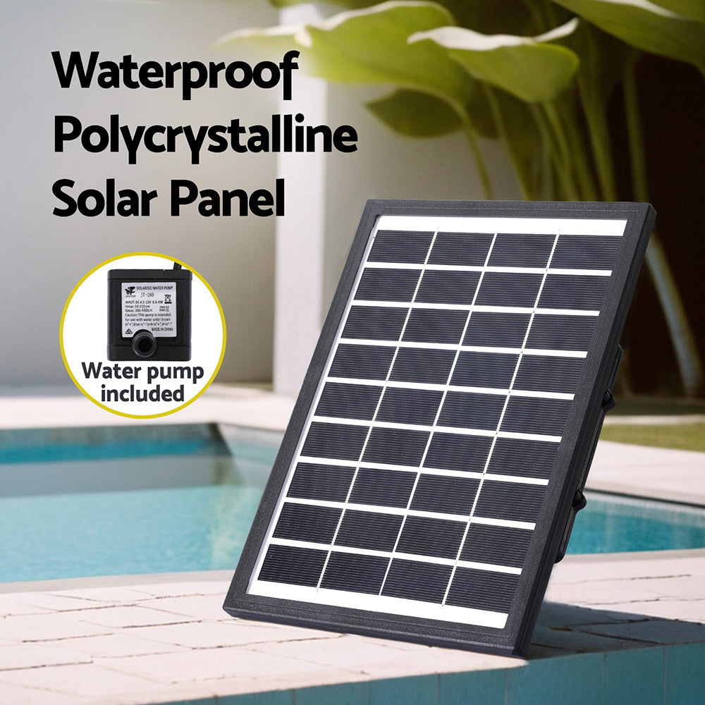 Solar Powered 4-Tier Rock Water Feature with LED