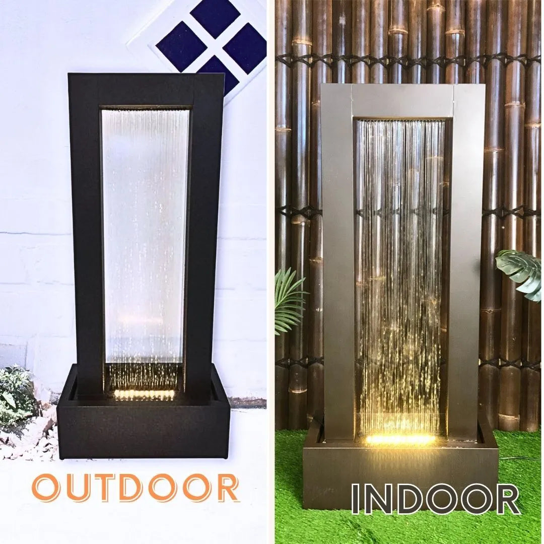 Modern Minimalist LED Lighting Water Feature