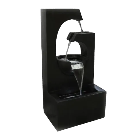 Yin Yang Design Water Feature With LED Lighting