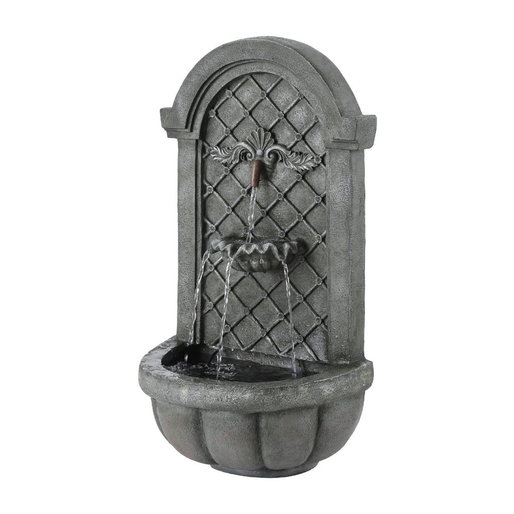 Solar Powered Wall Mounted Stone Effect Water Feature