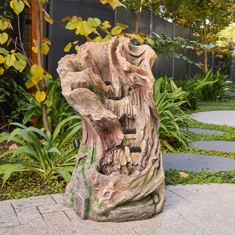 Barwon Natural Tree Trunk Water Feature with Cascading Flow