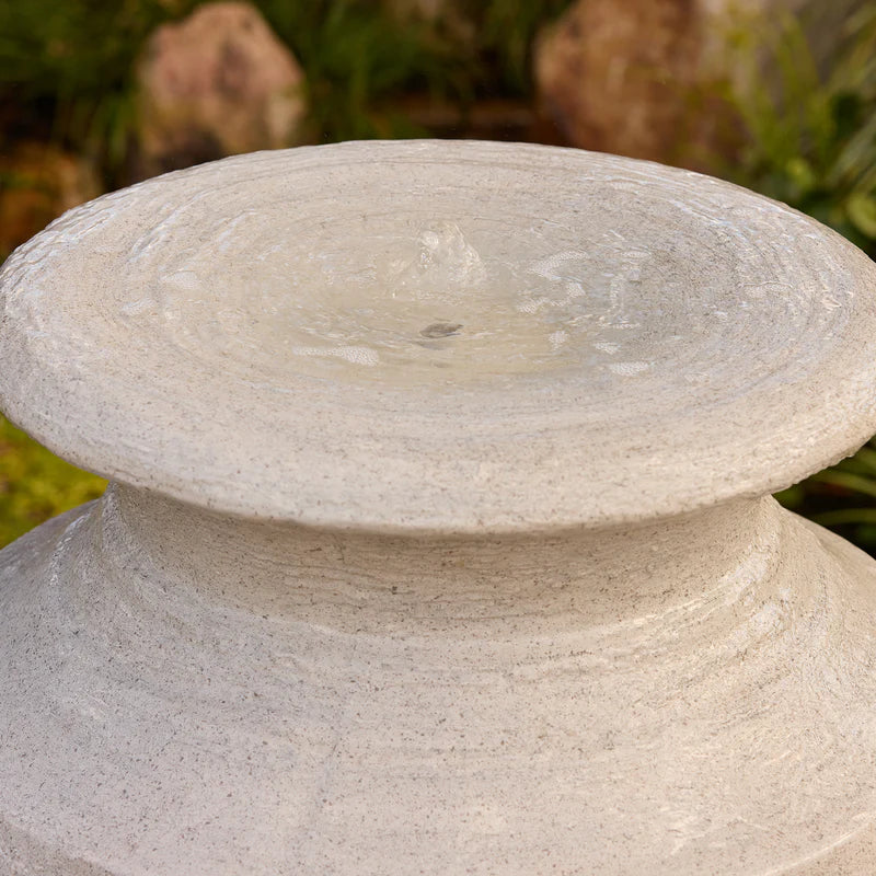 Onde Sand Urn Water Feature with Modern Textured Design