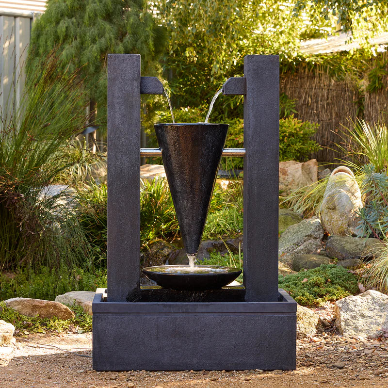 Tempest Modern Garden Water Feature with Central Water Fountain