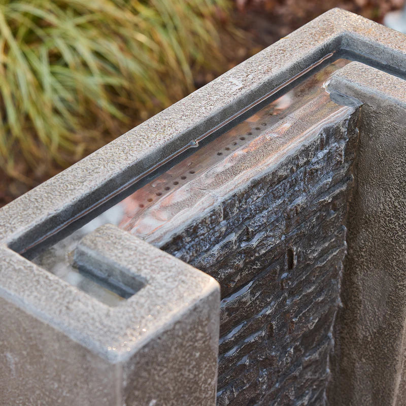 Zhara Modern Cascading Wall Garden Water Feature