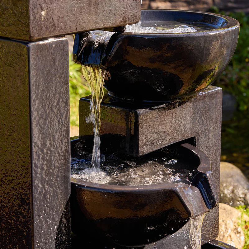 Cascading Heritage Modern Tiered Garden Water Feature