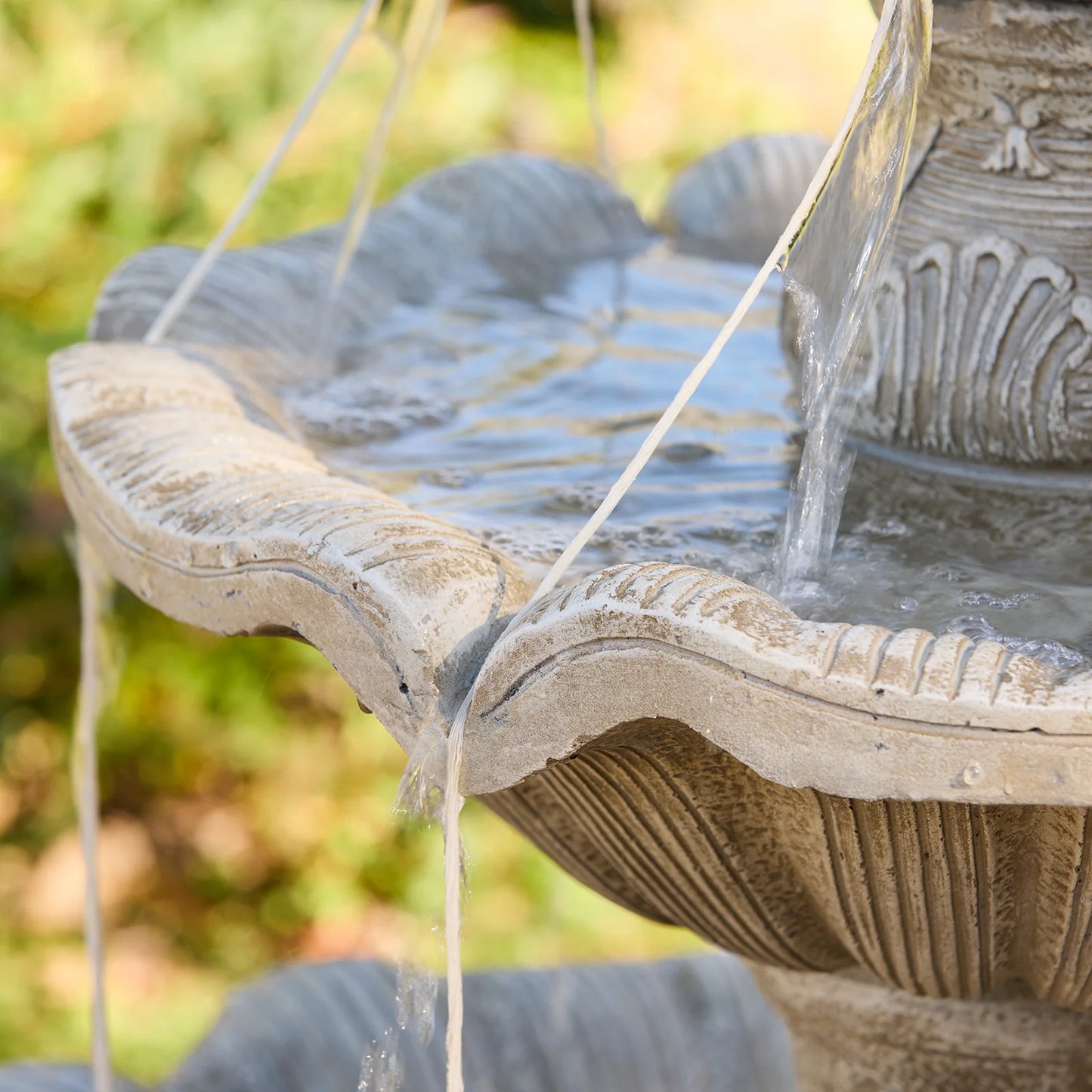 Fleur Decorative Tiered Garden Water Fountain Feature