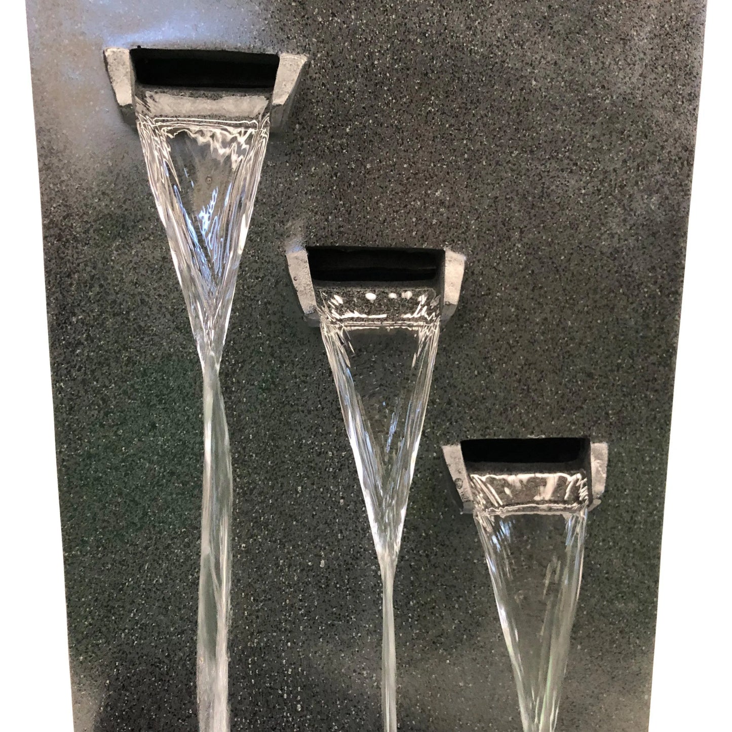 Modern 3 Spout Vertical LED Light Wall Water Feature