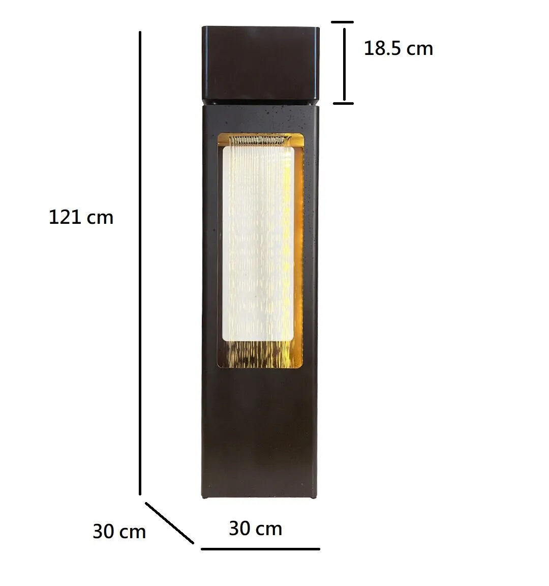 Modern Rain Curtain LED Lighting Wall Water Feature