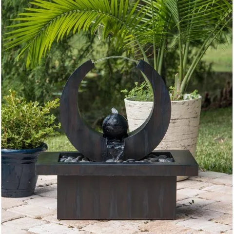 Modern Abstract Sphere Water Feature