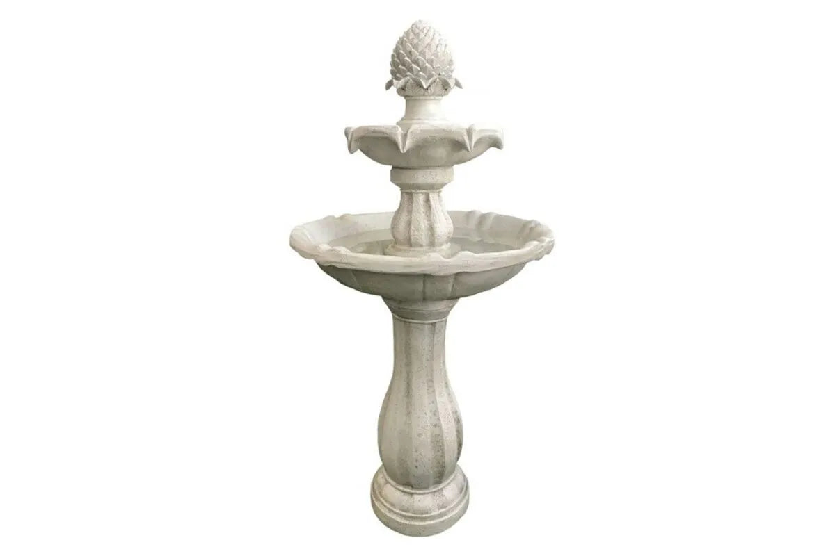 Solar Two Tier Bird Bath Water Feature