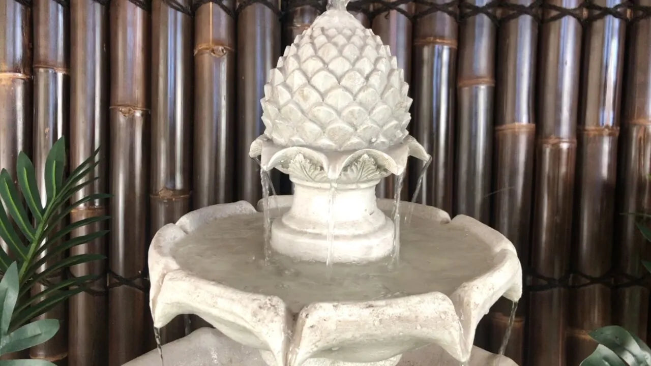 Solar Two Tier Bird Bath Water Feature