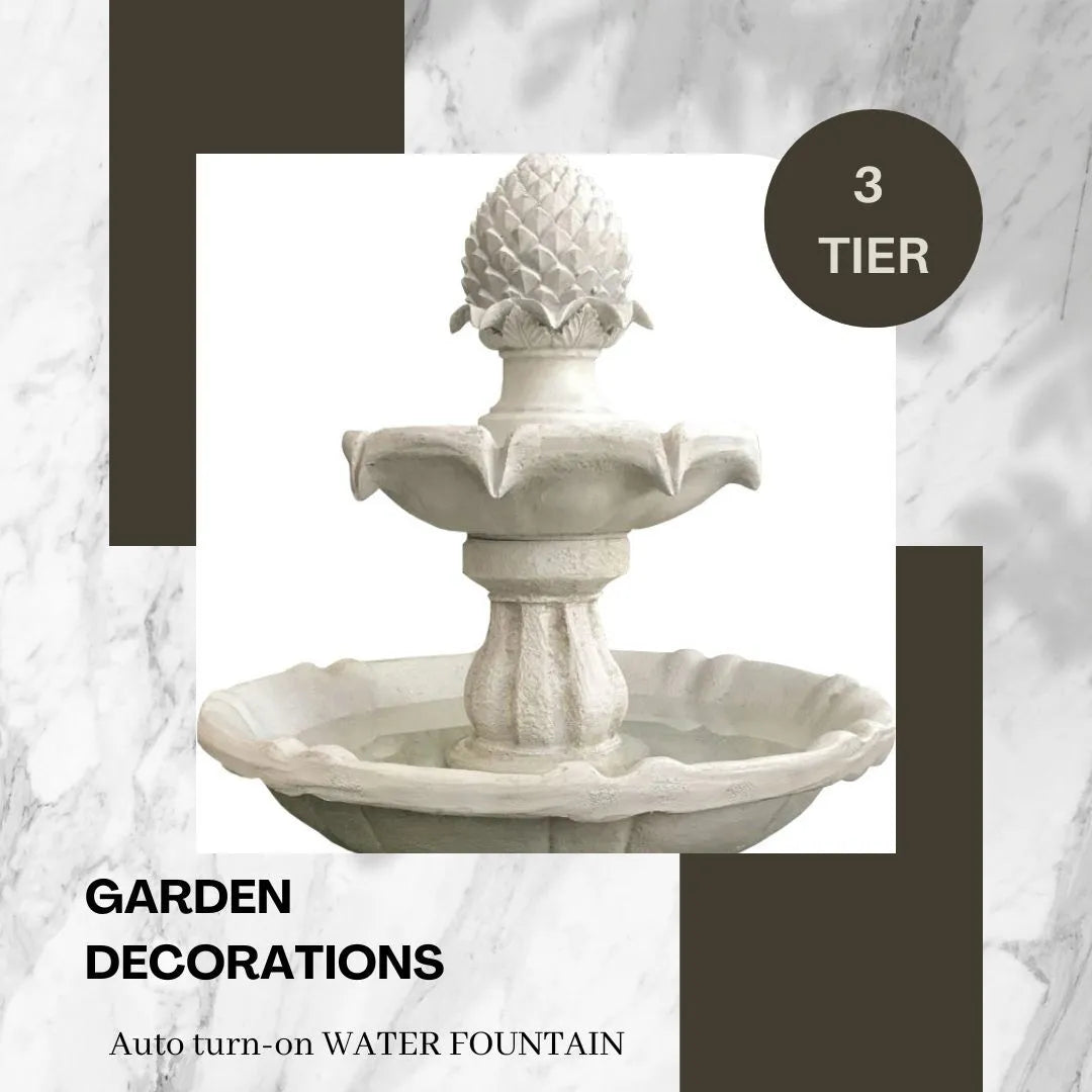 Solar Two Tier Bird Bath Water Feature