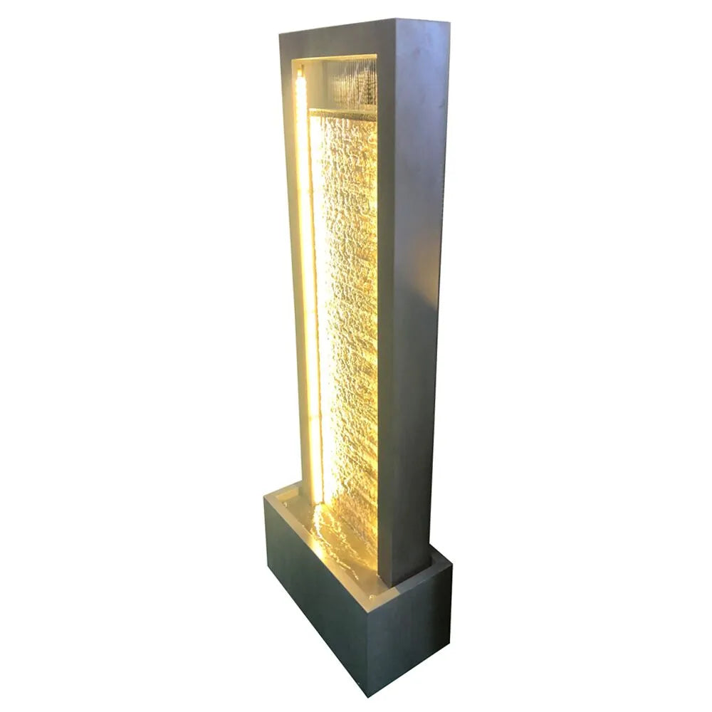 Modern LED Illuminated Rain Curtain Fountain