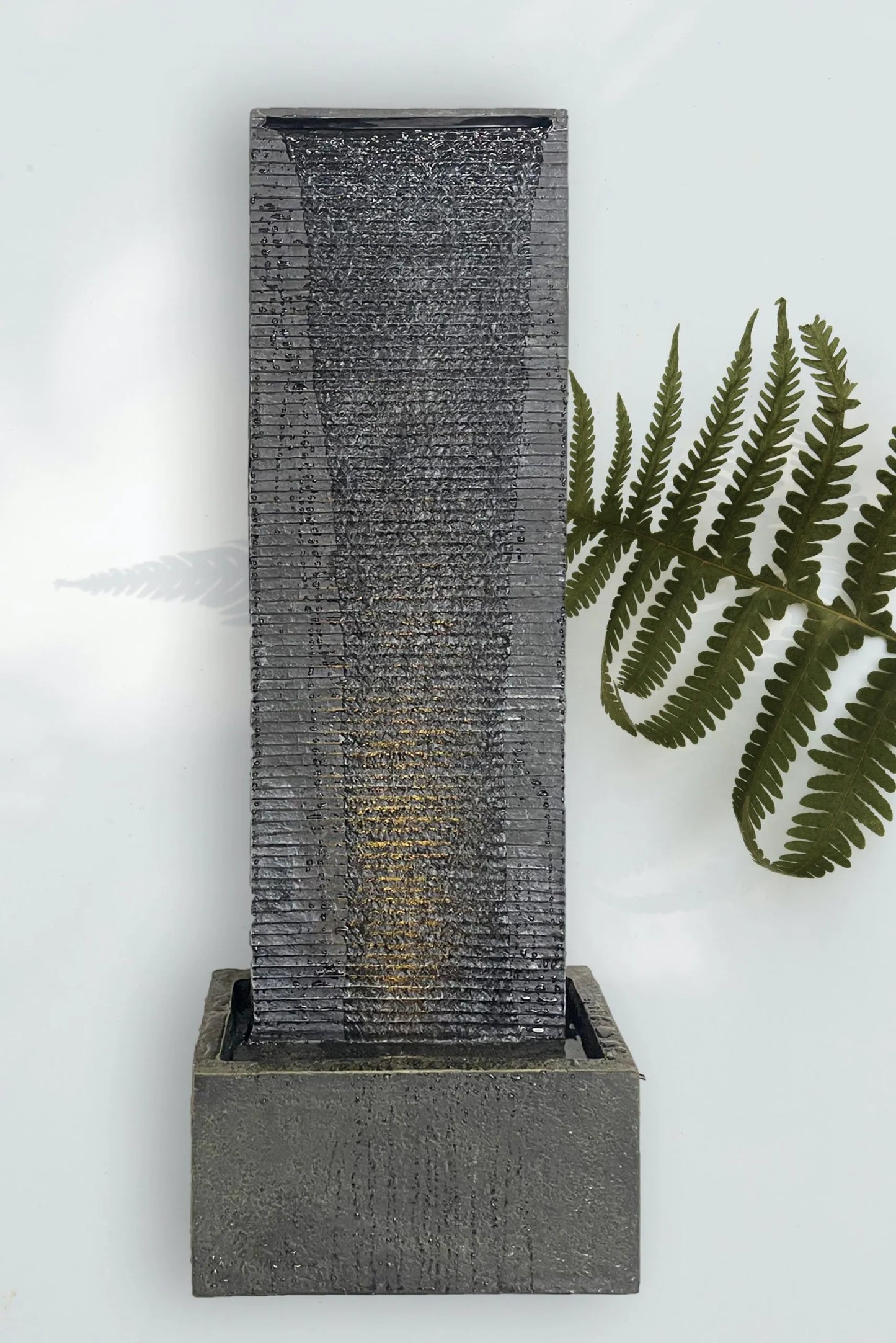 Serenfall Modern Wall water feature with led light