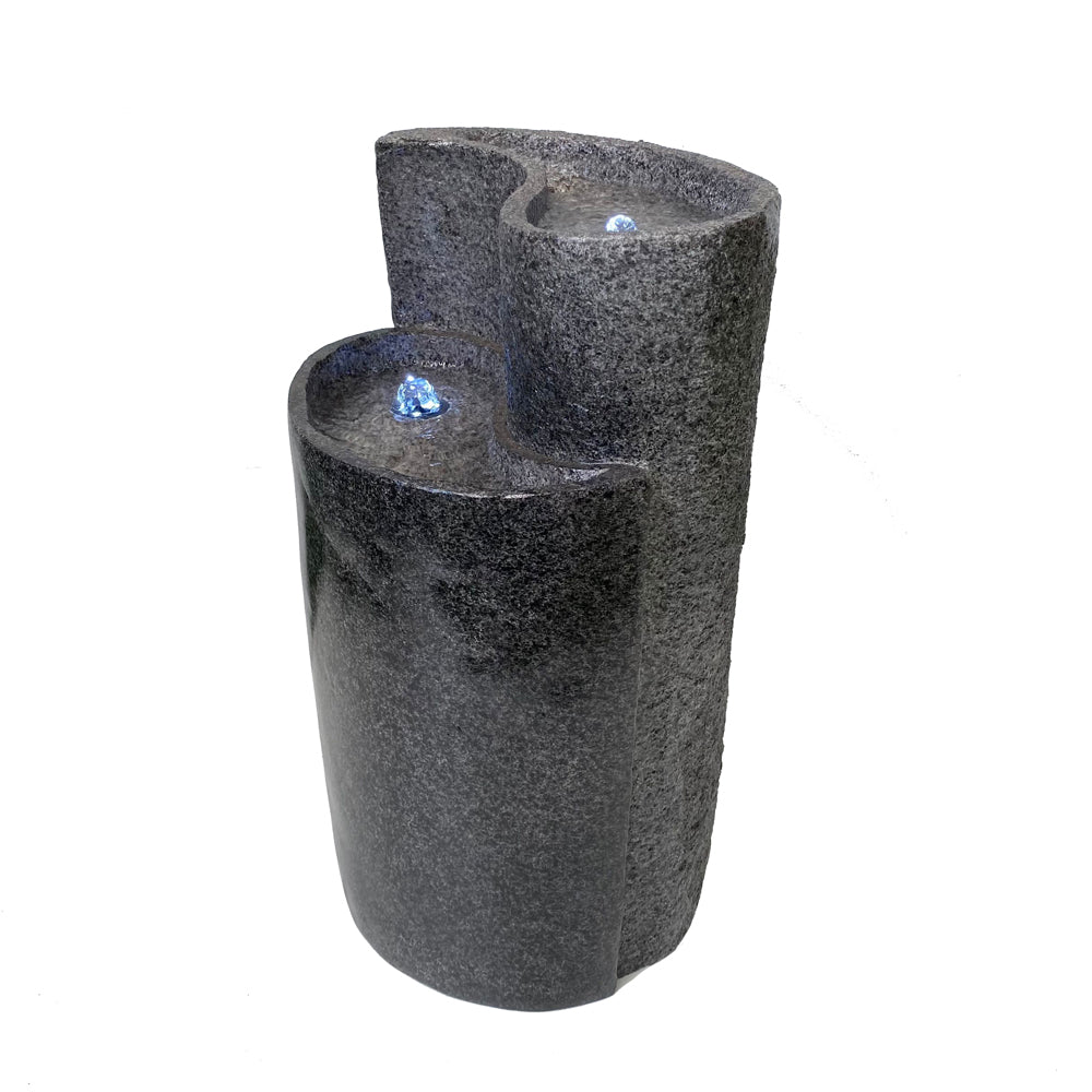Yin Yang Design Water Feature With LED Lighting